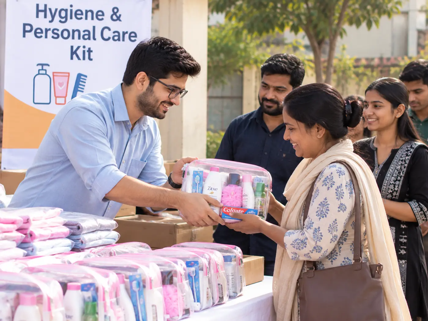 Hygiene kit distribution
