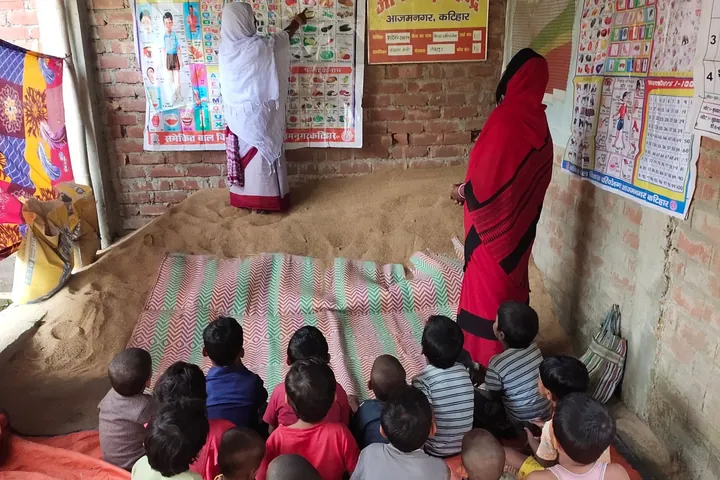 Children at a classroom awareness session