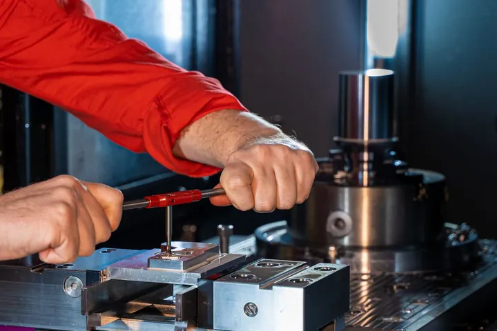 Setting up a CNC machine