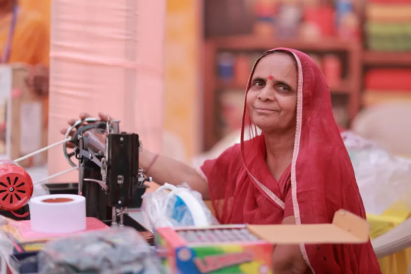 Tailoring on a sewing machine