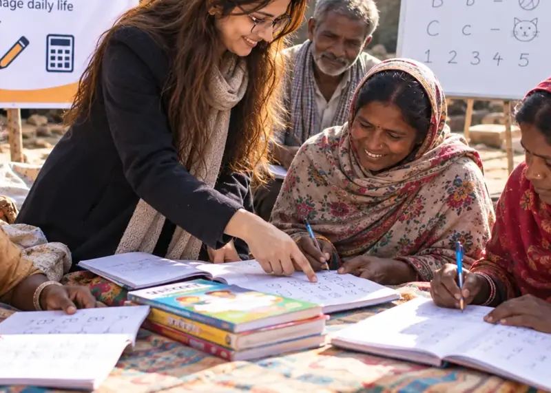 Women learning new skills together